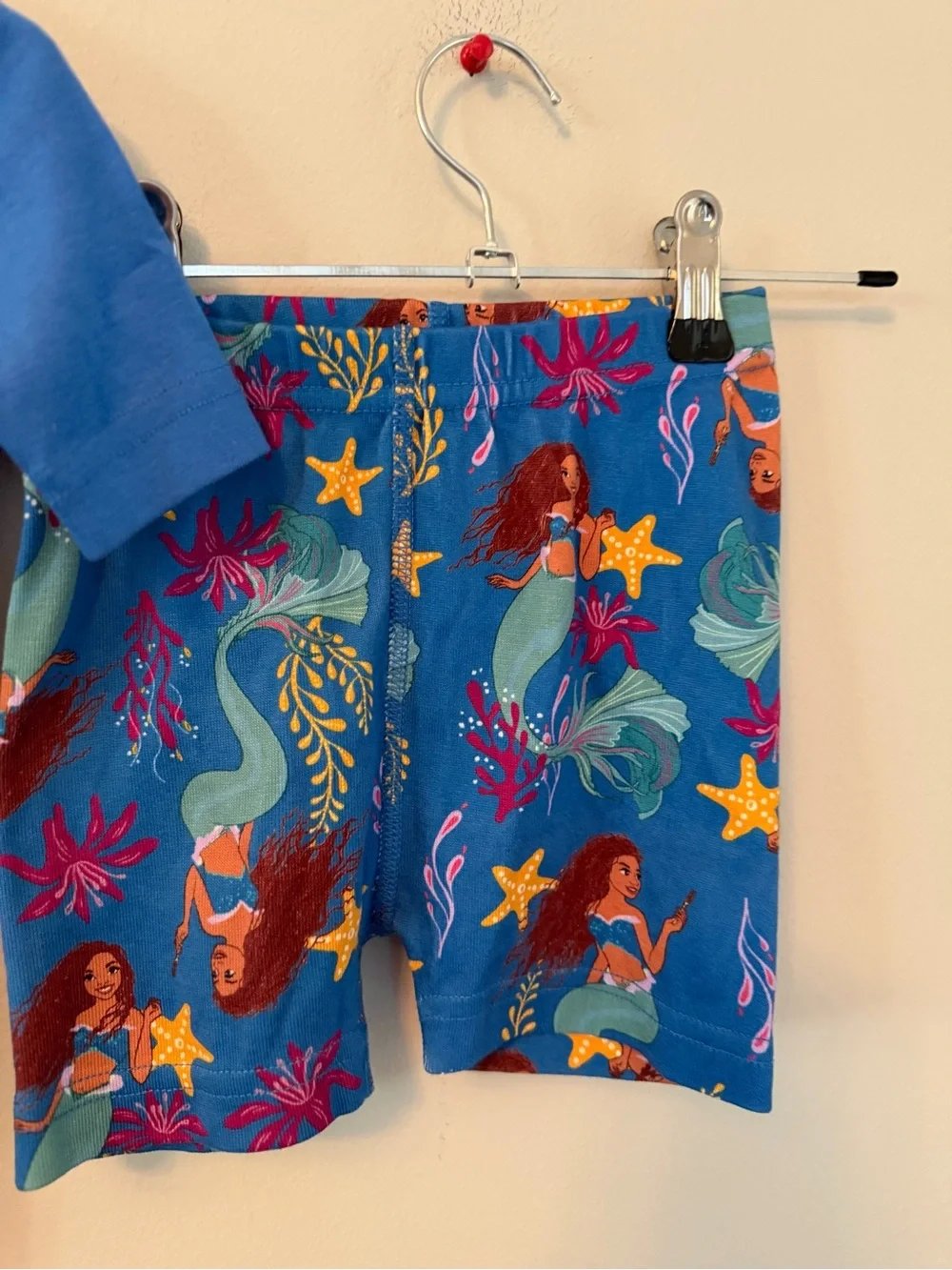 Hanna Andersson Blue Mermaid Short Sleeve Kids Pajama Set